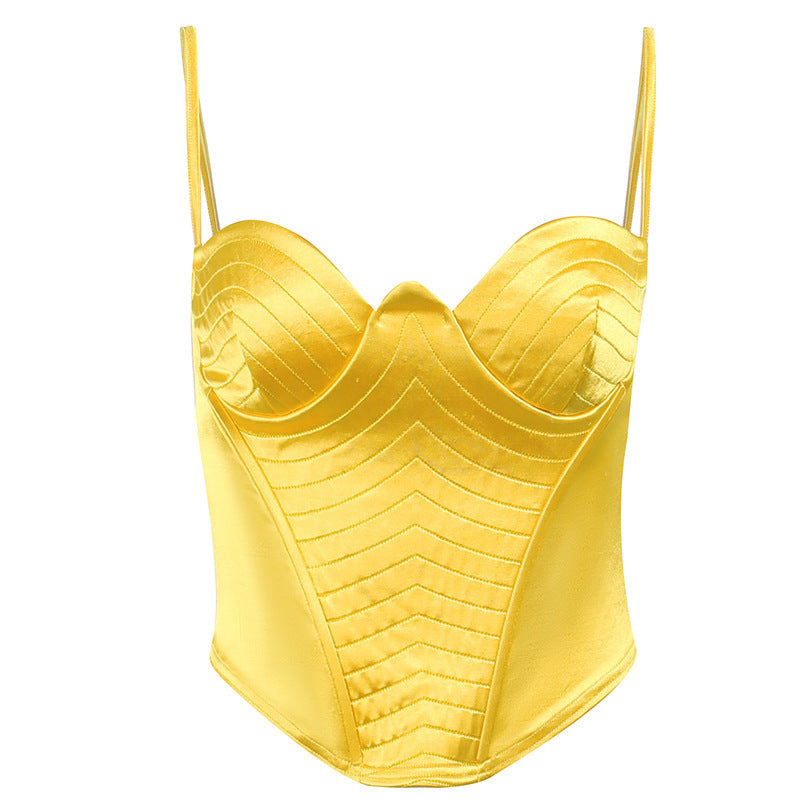 Spicy Girls Fashion Casual Versatile Slim Strap  Chest Cup