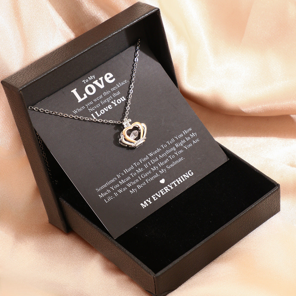 Women Necklace Gift Box Love Necklace For Women Fine Jewelry Women Accessories Fashion Jewelry