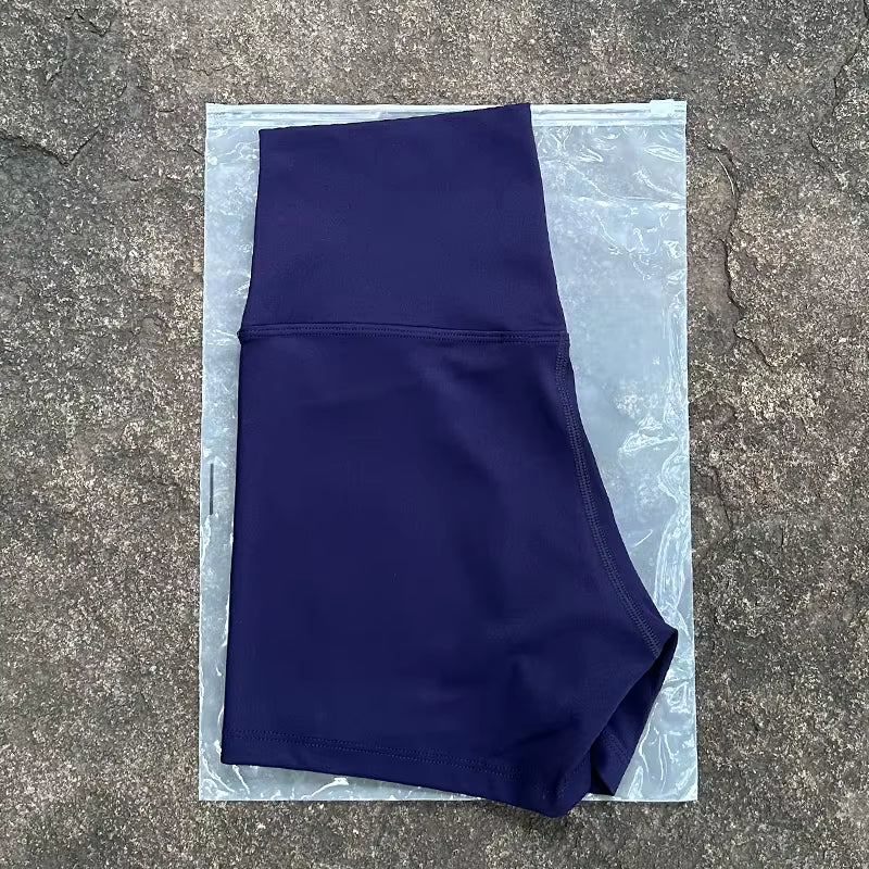 Women Sports Shorts High Waist Yoga Shorts Slim Fit Butt Lift Gym Running High Elastic Biker Shorts