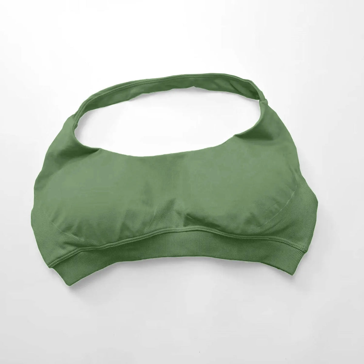 Impact Sports Bra Women Seamless Halter Top High Support Push-Up Open Back Gym Wear Fitness Yoga Workout Underwear