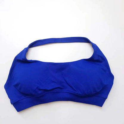 Impact Sports Bra Women Seamless Halter Top High Support Push-Up Open Back Gym Wear Fitness Yoga Workout Underwear