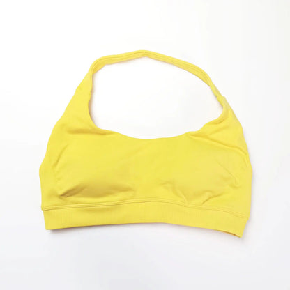 Impact Sports Bra Women Seamless Halter Top High Support Push-Up Open Back Gym Wear Fitness Yoga Workout Underwear