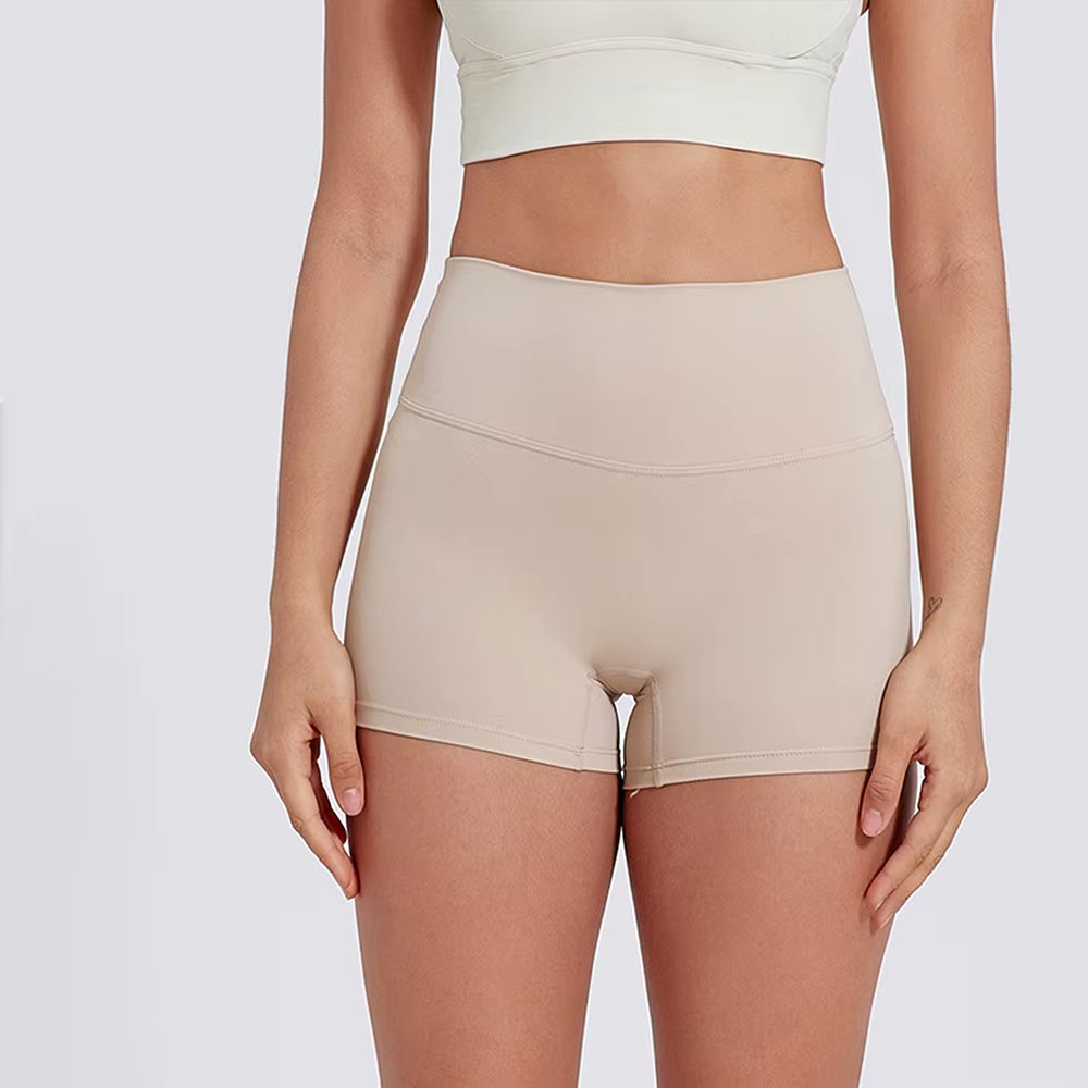 Women Sports Shorts High Waist Yoga Shorts Slim Fit Butt Lift Gym Running High Elastic Biker Shorts